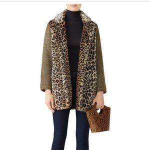 Scotch & Soda Faux Cheetah Coat